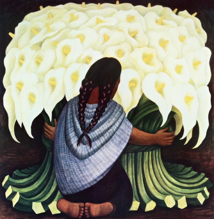 Diego Rivera The Flower Seller, (Vendedora De Alcatraces) 1942